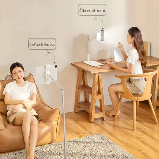 360° justerbart stativ for mobiltelefon til streaming